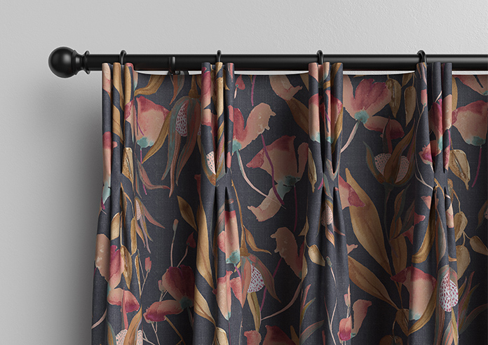 Belle Fuchsia, Indigo - Made to Measure Curtains - Image 11